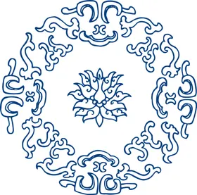 中国风古典青花瓷图案