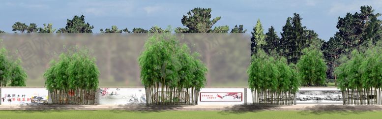 编号：12361609280807484255【酷图网】源文件下载-乡村围墙整改