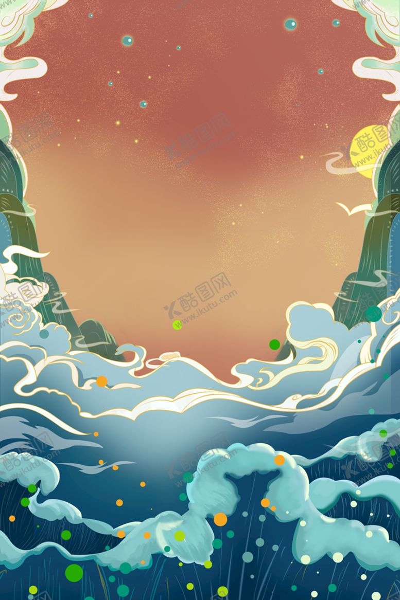 编号：35907809202354574261【酷图网】源文件下载-国潮插画背景