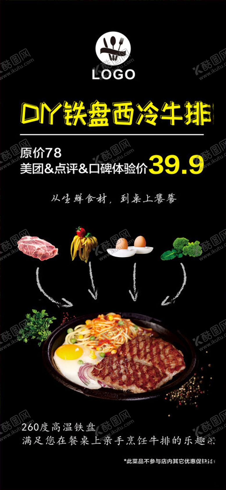 编号：32811402260542398760【酷图网】源文件下载-牛排海报