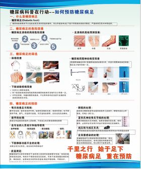 糖尿病预防知识公益活动海报素材