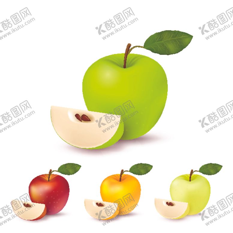 编号：45564104260356558187【酷图网】源文件下载-苹果水果蔬菜
