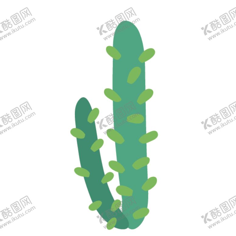 编号：37848410251206092552【酷图网】源文件下载-小清新仙人掌绘画图案