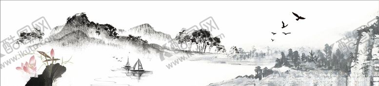 编号：20074606241504211540【酷图网】源文件下载-山水水墨