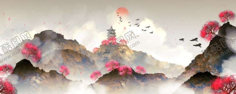 编号：29697809260114071410【酷图网】源文件下载-水墨山水