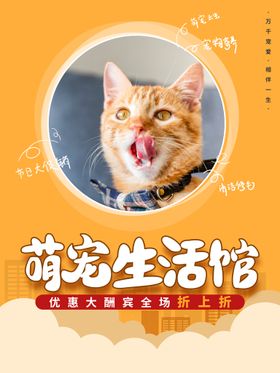 宠物海报领养日用品店