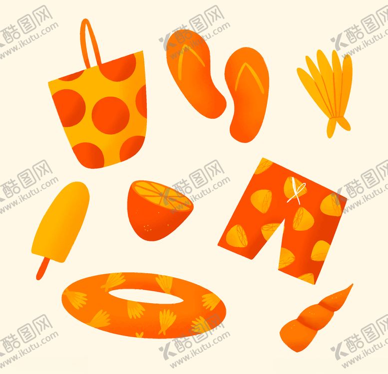 编号：75655610280335392658【酷图网】源文件下载-夏日元素
