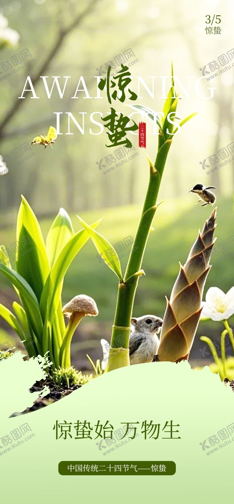 编号：66098004241917467388【酷图网】源文件下载-惊蛰海报