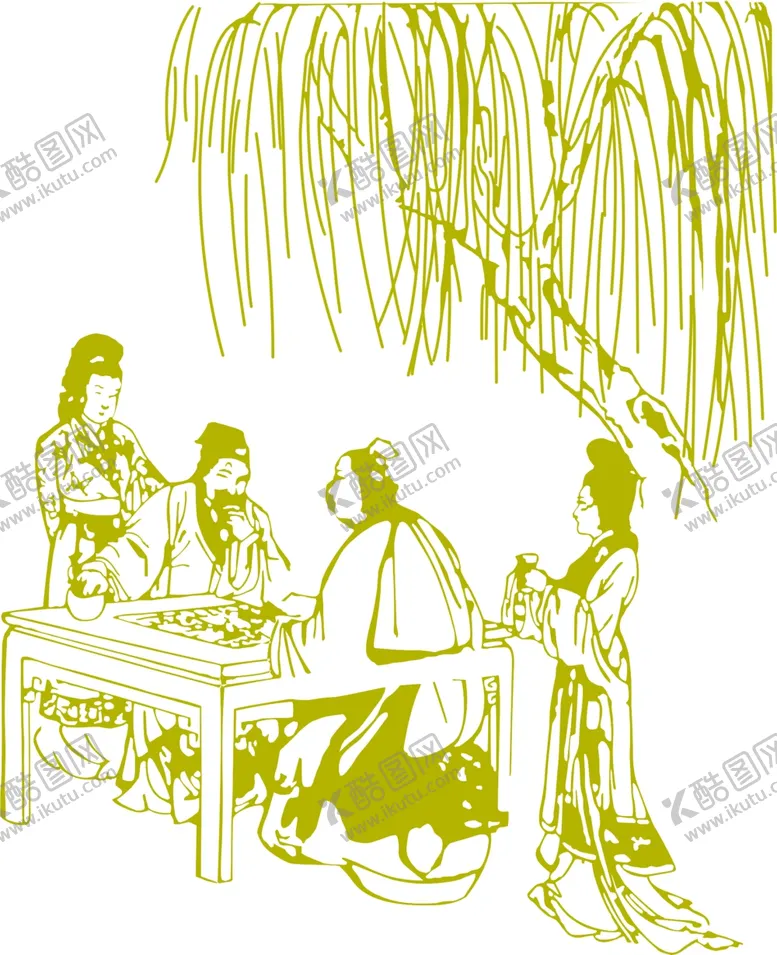 编号：47149703251637416646【酷图网】源文件下载-古代人下棋