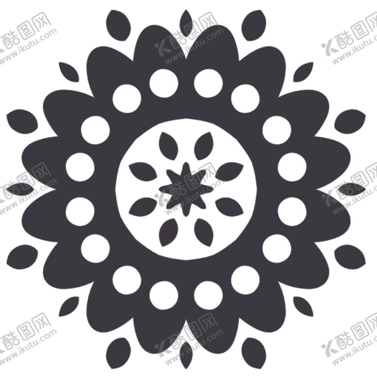 编号：27022610271703238324【酷图网】源文件下载-黑白简约花纹图案设计