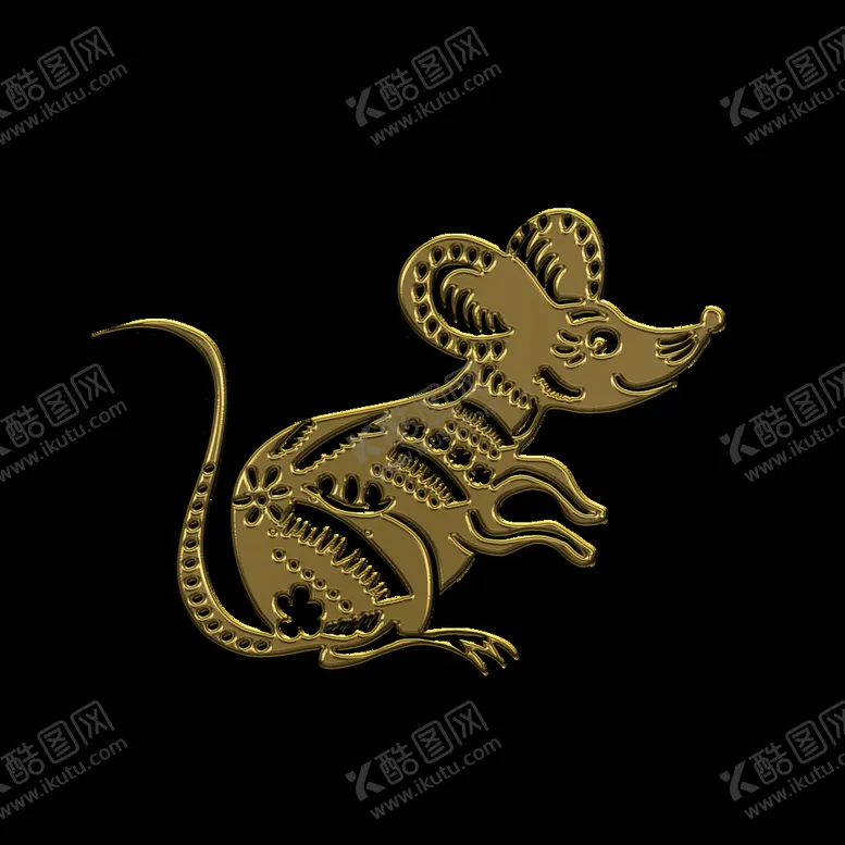 编号：51063311020904037133【酷图网】源文件下载-鼠年剪纸 