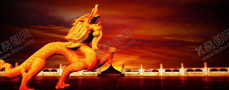 编号：77920210041556277998【酷图网】源文件下载-龙雕像背景图图片