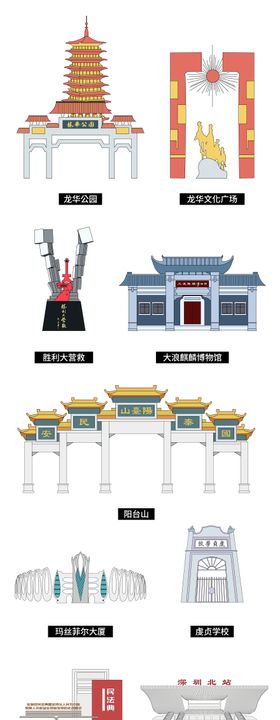 深圳龙华景点地标建筑