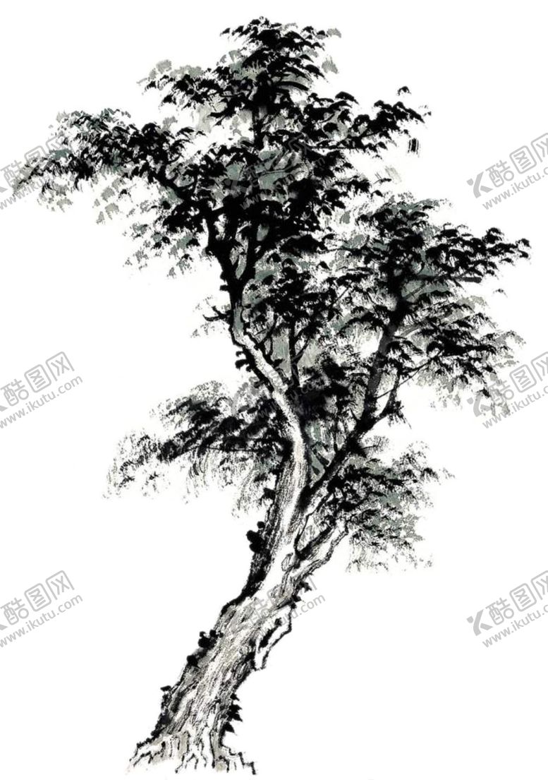 编号：39246107071632135362【酷图网】源文件下载-水墨中国风迎客松
