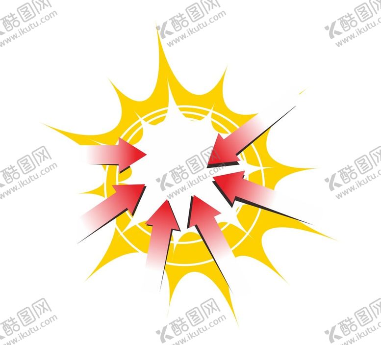 编号：12086701250502143887【酷图网】源文件下载-箭头爆炸光线发射发散
