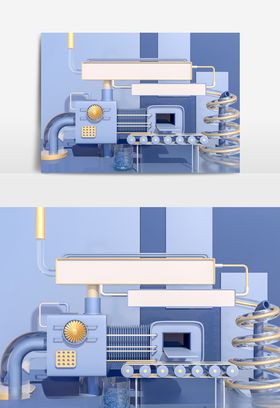 c4d电商促销场景模型oc渲染