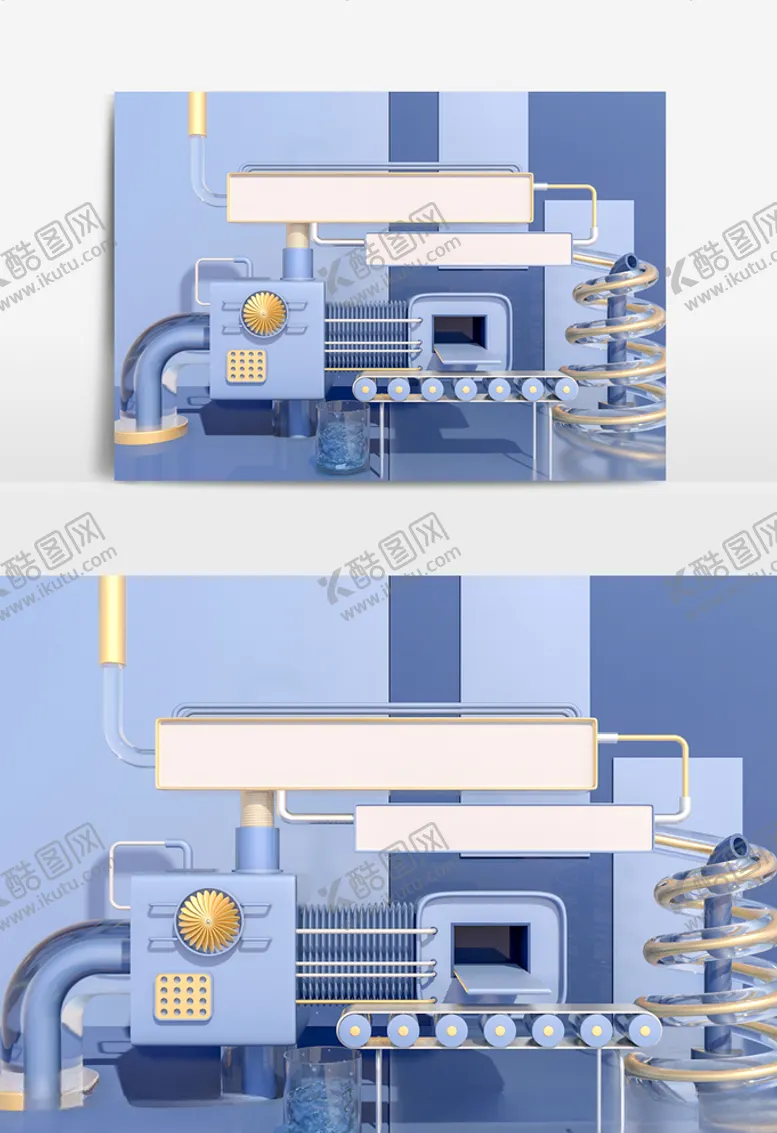 编号：33809907062128379877【酷图网】源文件下载-c4d电商促销场景模型oc渲染