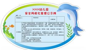 幼儿园安全网格化管理公示牌