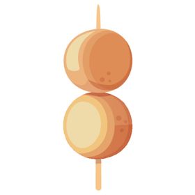韩国美食插画图案