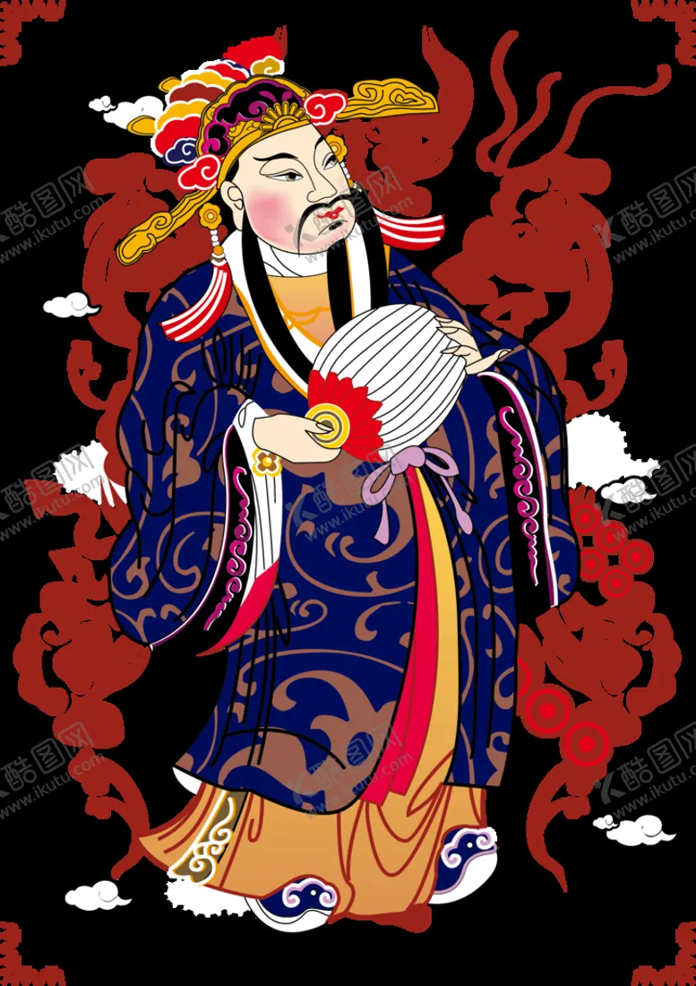编号：94870210071128532914【酷图网】源文件下载-门神 财神 