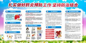 预防肝炎知识宣传展板海报