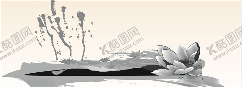 编号：30533906270237088407【酷图网】源文件下载-水墨荷花