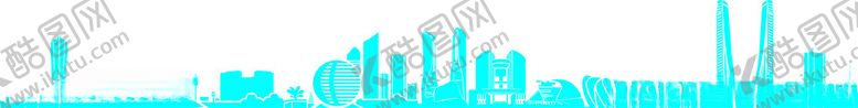 编号：21854102090314042884【酷图网】源文件下载-杭州城市剪影钱江新城剪影