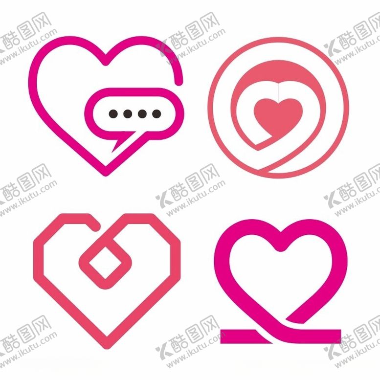 编号：73222202192054096454【酷图网】源文件下载-爱心标志