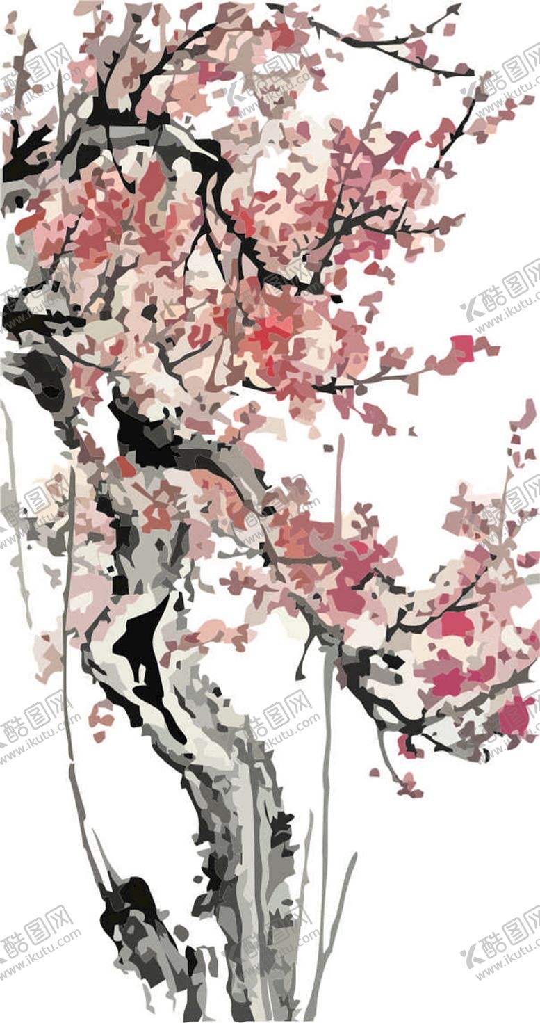 编号：93163810181056181662【酷图网】源文件下载-梅花水墨