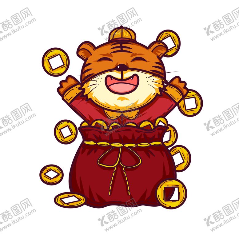 编号：34207810120228375049【酷图网】源文件下载-2022虎年卡通形象