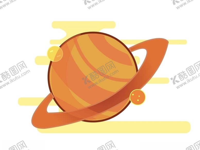 编号：45656107010414053106【酷图网】源文件下载-手绘漂亮的星球套图插画元素