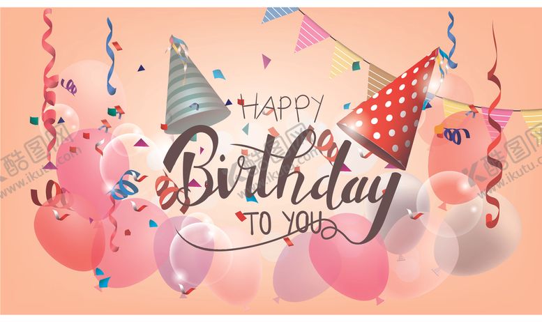 编号：21239310052018589709【酷图网】源文件下载-生日气球背景
