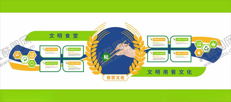 编号：47417712081035537967【酷图网】源文件下载-食堂文化墙