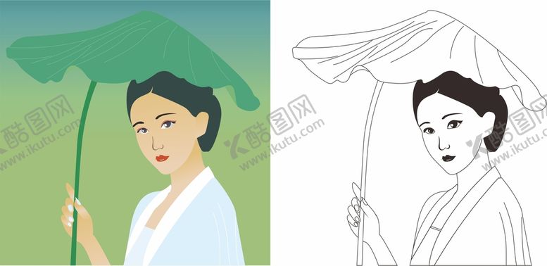 编号：86605612251246363069【酷图网】源文件下载-荷花女子