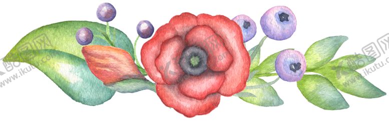 编号：38932809300147377789【酷图网】源文件下载-水彩植物