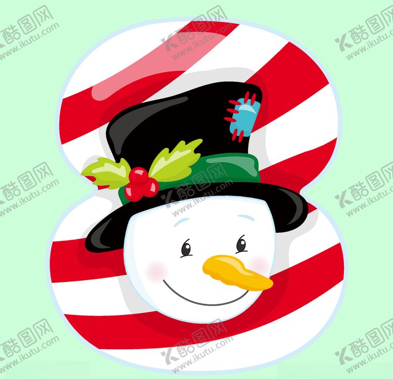 编号：75883609161731057690【酷图网】源文件下载-数字可爱卡通手绘矢量素材