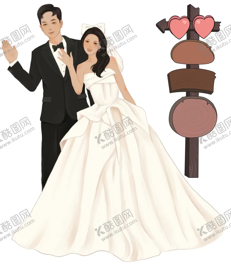 编号：85325212091411432907【酷图网】源文件下载-婚礼迎宾人物