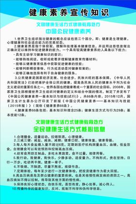 健康素养66条宣传连爱卫