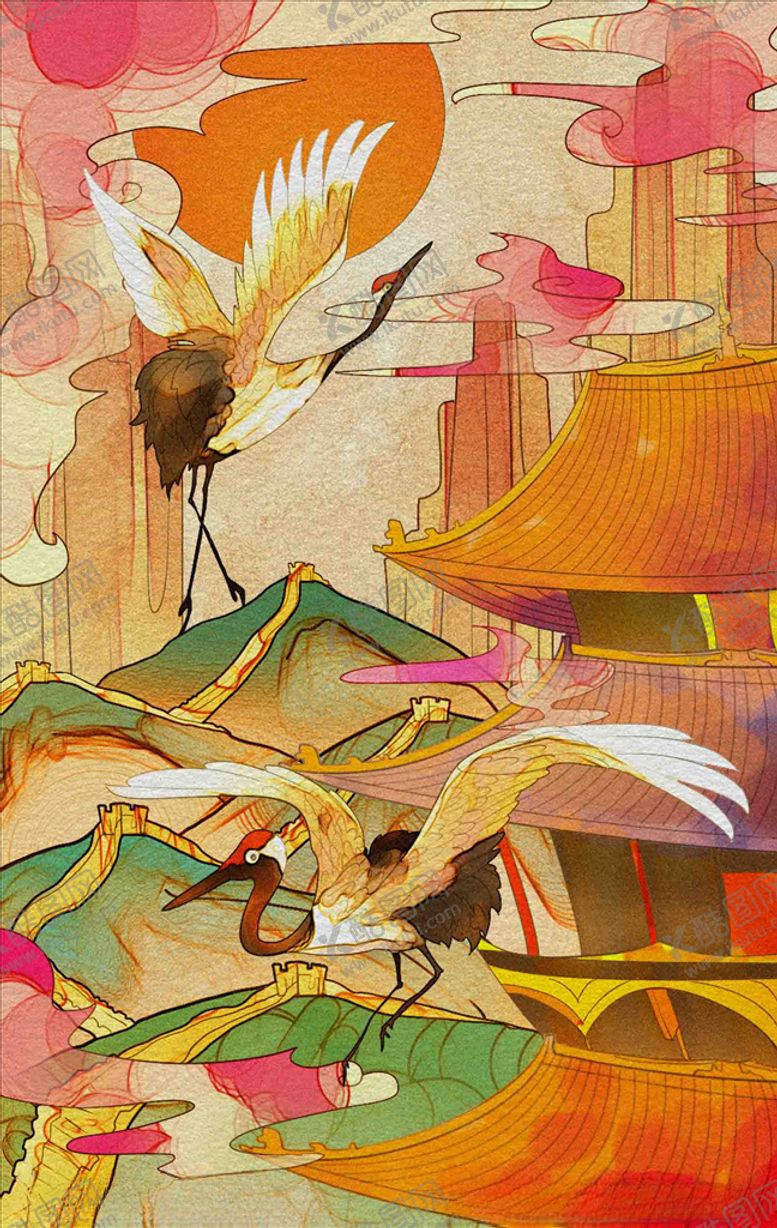 编号：53786605101137425860【酷图网】源文件下载-国潮插画