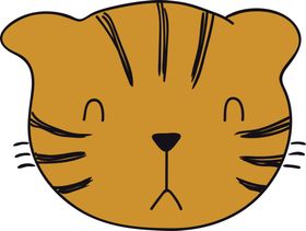 手绘卡通猫