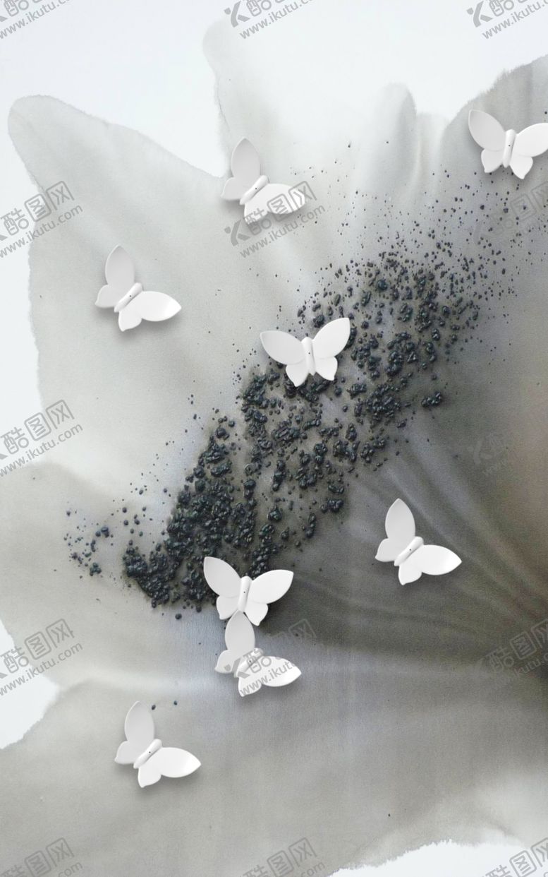 编号：70433506240421168308【酷图网】源文件下载-水墨山水装饰画玄关图