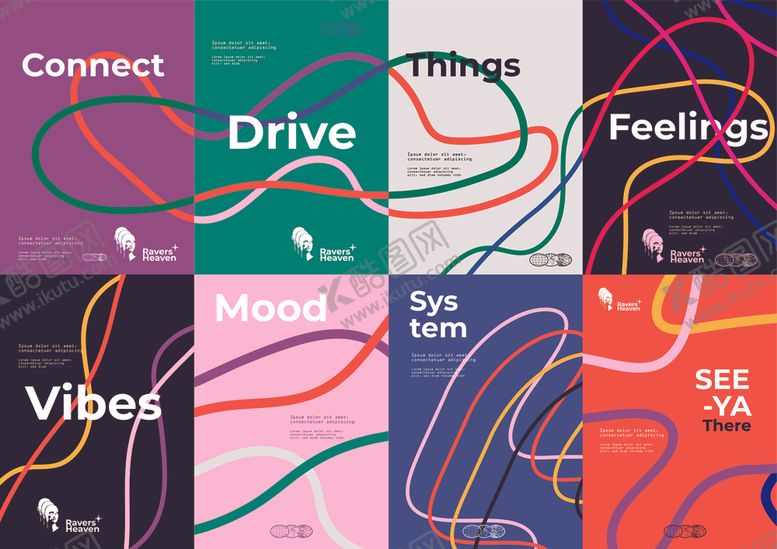 编号：52121504292316538351【酷图网】源文件下载-多彩创意英文单词艺术海报