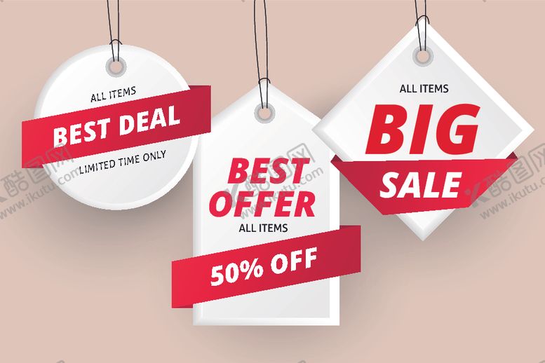 编号：67407309210910304748【酷图网】源文件下载-折扣标签打折优惠券