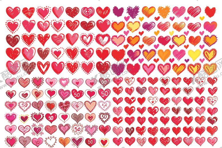 编号：47807004021903483425【酷图网】源文件下载-爱心图案