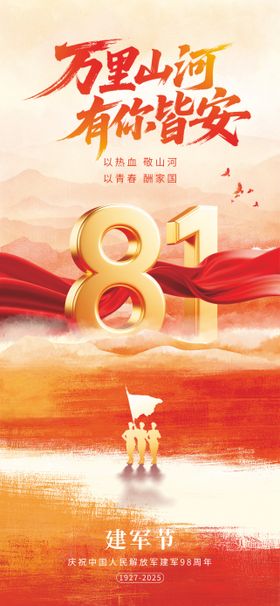 81建军节宣传海报