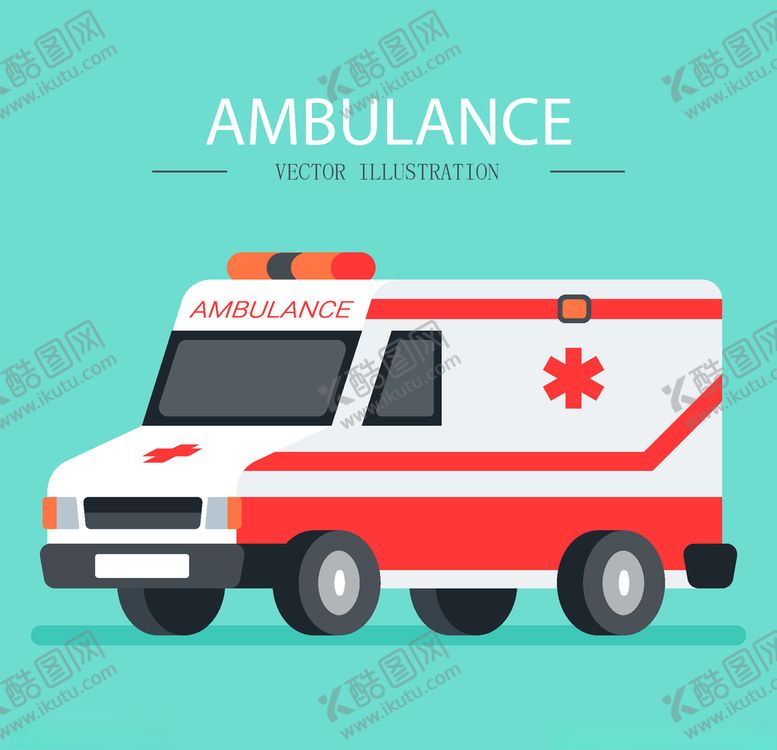 编号：99888709131928403824【酷图网】源文件下载-救护车矢量图