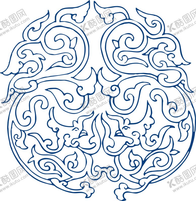 编号：50088205130813354135【酷图网】源文件下载-青花瓷图案