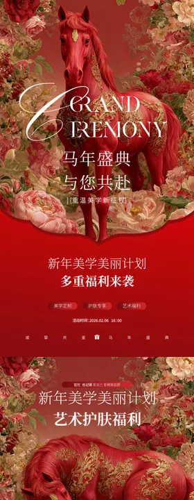 美业新年盛典海报