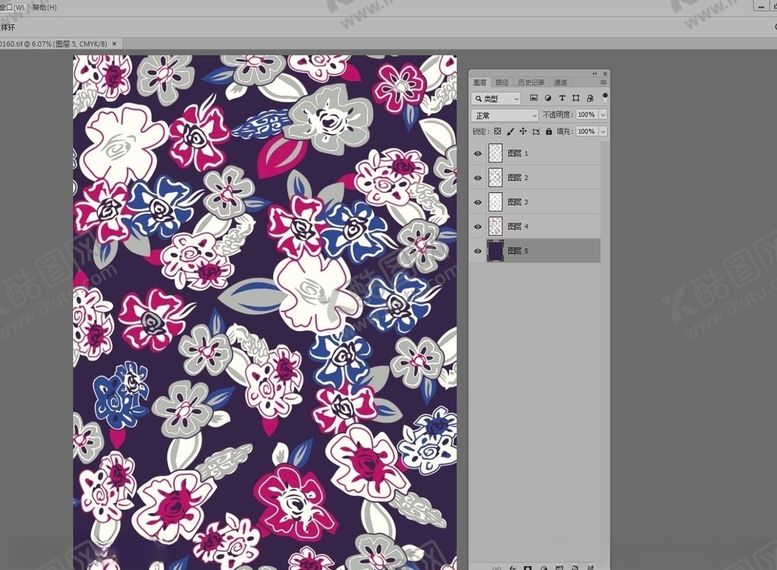编号：78517909240607055586【酷图网】源文件下载-炫彩几何手绘民族花卉碎花