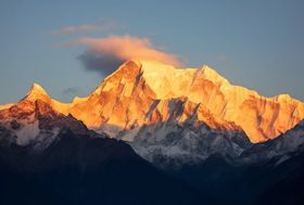 梅里雪山日照